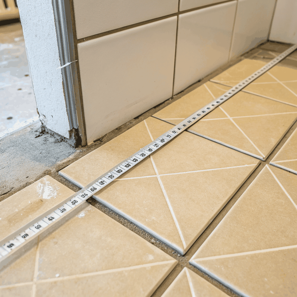 Bathroom tile detail