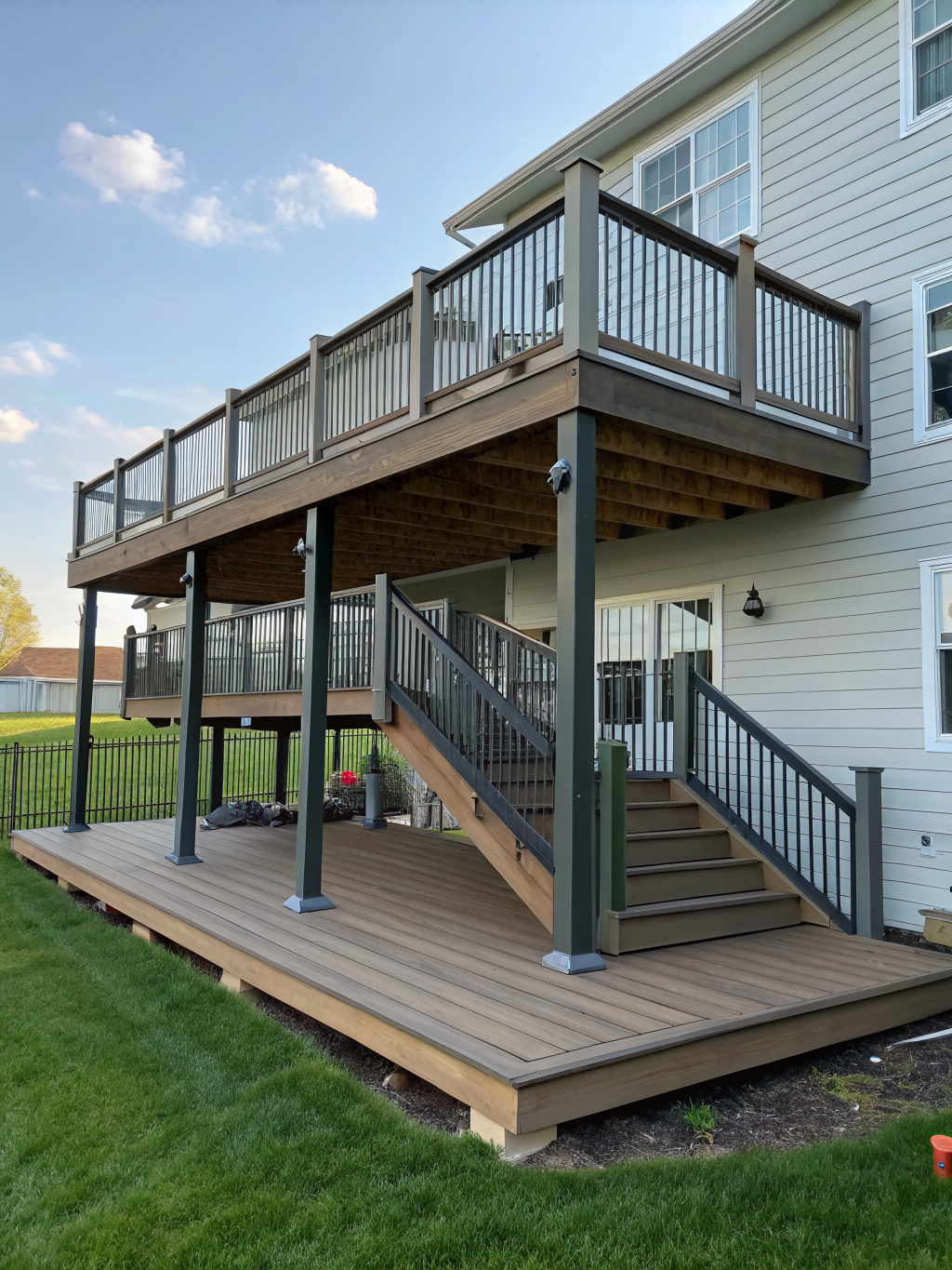 Professional deck construction project in Cape Cod