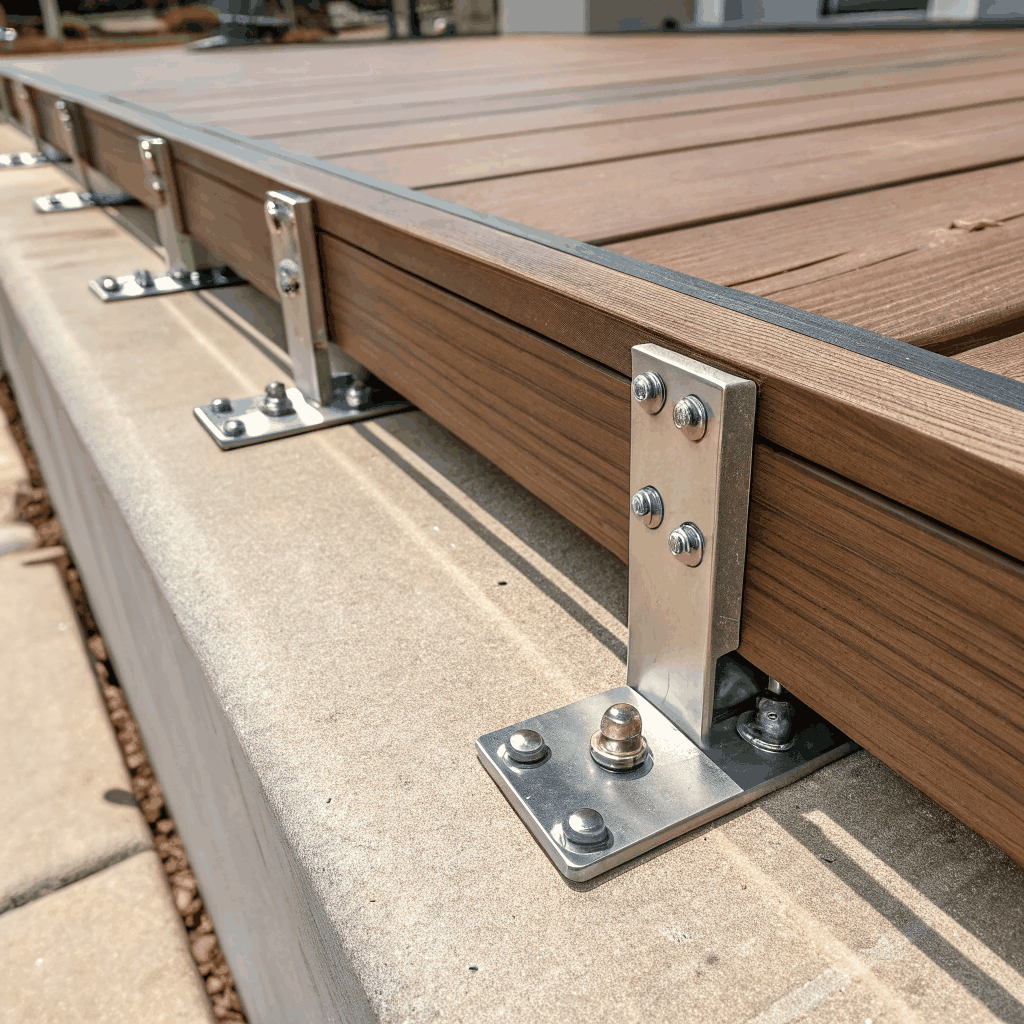 Finished deck detail